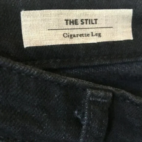 Adriano Goldschmed Black Stretch Cigarette Jeans